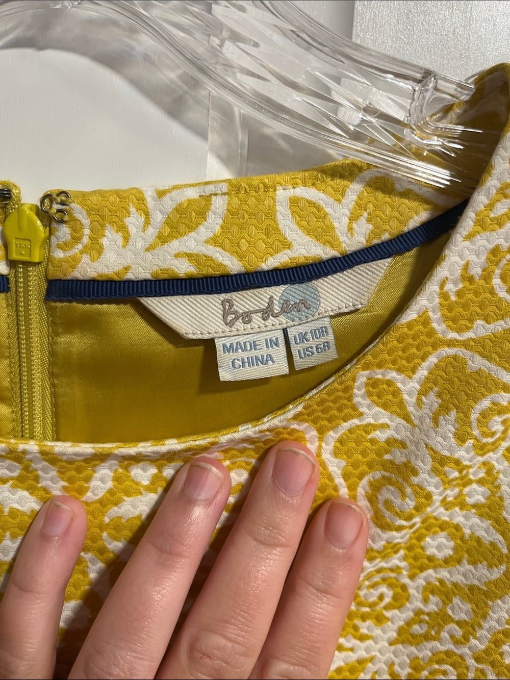 Boden Talia Mimosa Yellow Dress US Size 6 - Picture 6 of 9